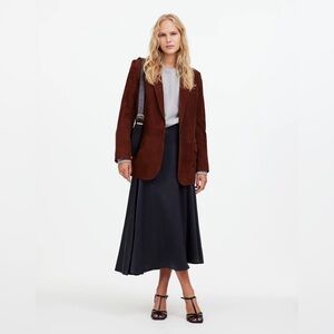 Madewell Satin Circle Slip Skirt